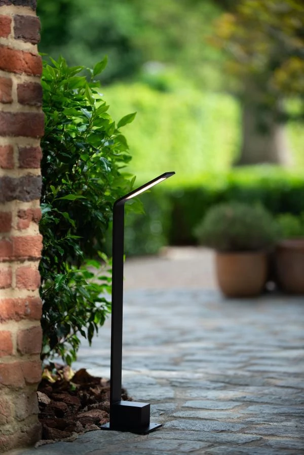 Lucide Lucide LAWFORD - Sokkellamp - LED - 1x6W 3000K - IP54 - Zwart