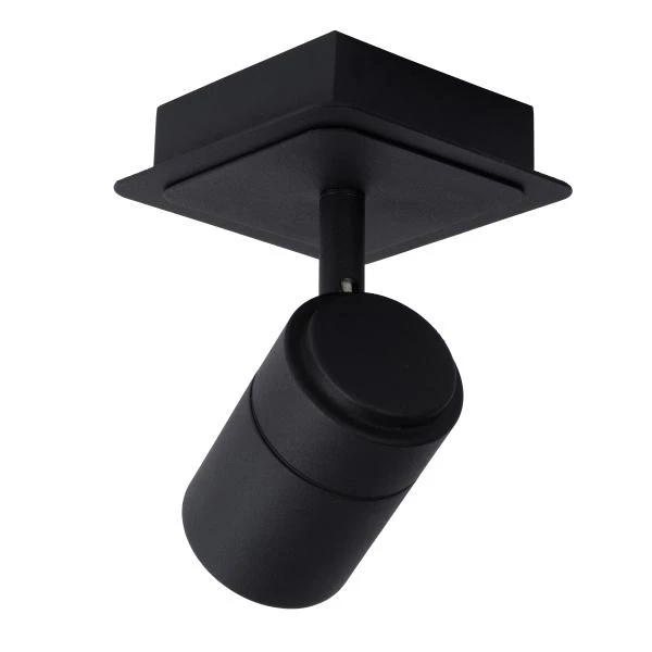 Lucide Lucide LENNERT - Plafondspot Badkamer - LED Dimb. - GU10 - 1x5W 3000K - IP44 - Zwart
