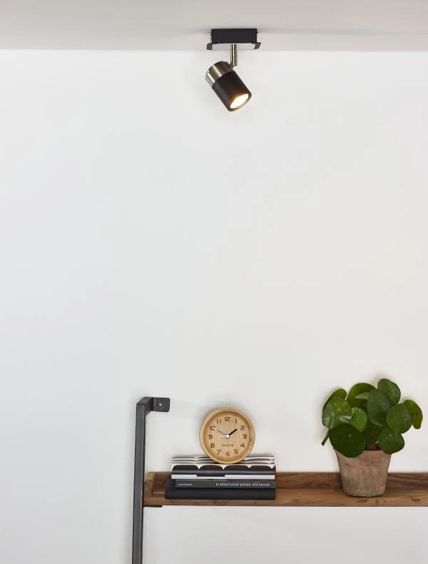 Lucide Lucide LENNERT - Plafondspot - LED Dimb. - GU10 - 1x5W 3000K - Zwart