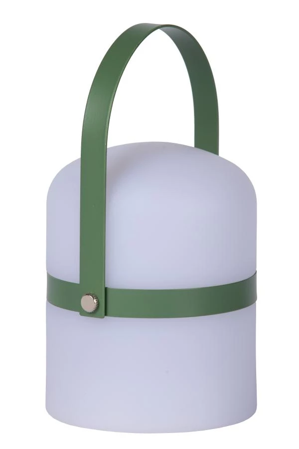 Lucide Lucide LITTLE JOE - Oplaadbare Tafellamp Binnen/Buiten - Accu/Batterij - Ø 10 Cm - LED 3 StepDim - 1x0 3W 2800K/3200K - IP44 - Groen