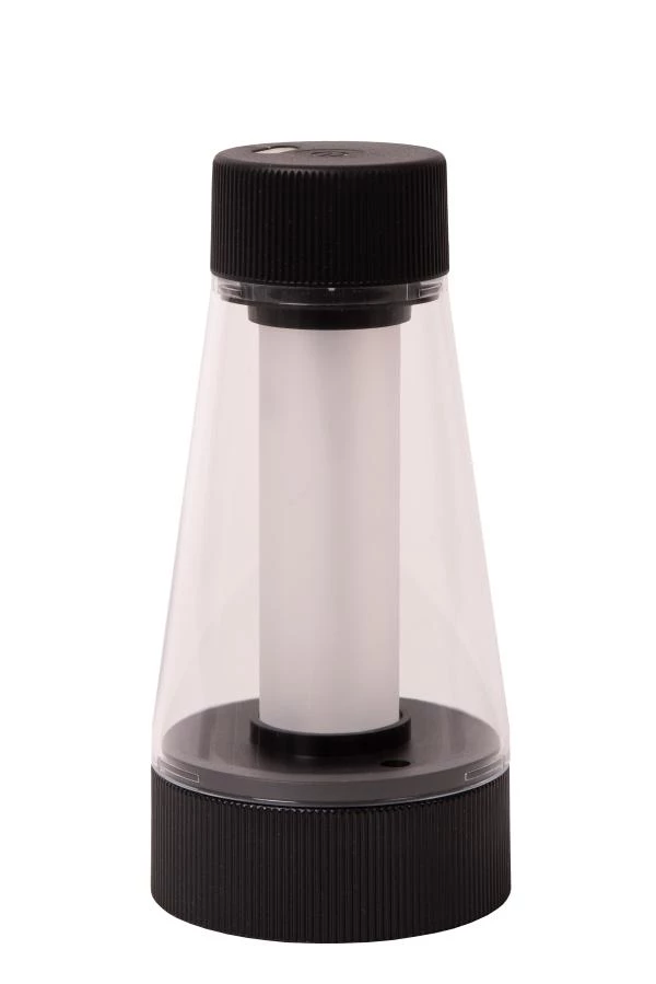 Lucide Lucide LORALI - Oplaadbare Tafellamp Binnen/Buiten - Accu/Batterij - Ø 7 7 Cm - LED Dimb. - 1x1 2W 2600K/3000K - IP44 - Zwart