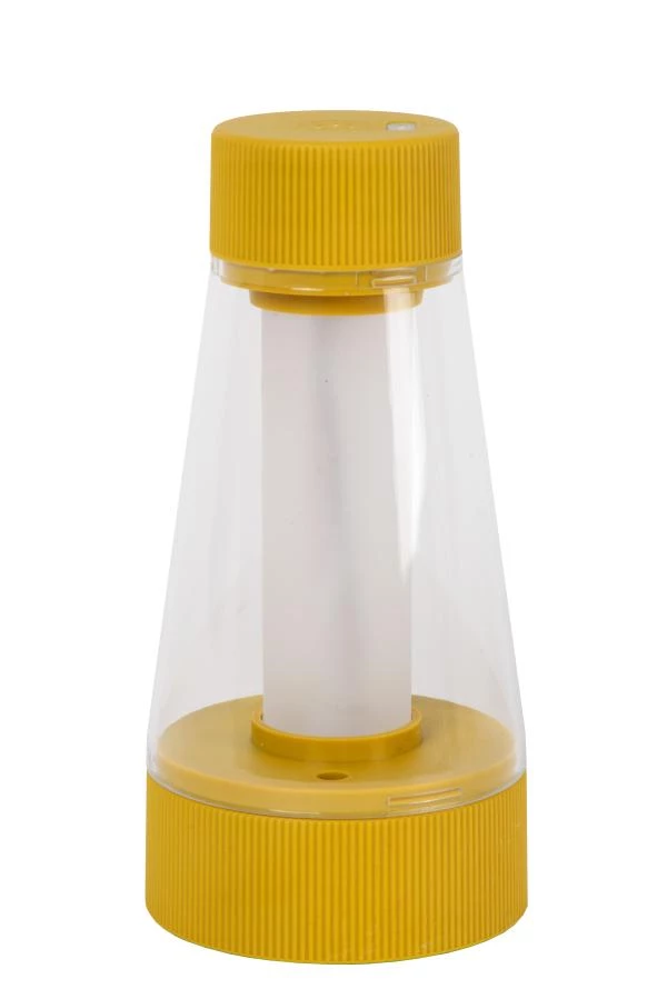 Lucide Lucide LORALI - Oplaadbare Tafellamp Binnen/Buiten - Accu/Batterij - Ø 7 7 Cm - LED Dimb. - 1x1 2W 2600K/3000K - IP44 - Okergeel