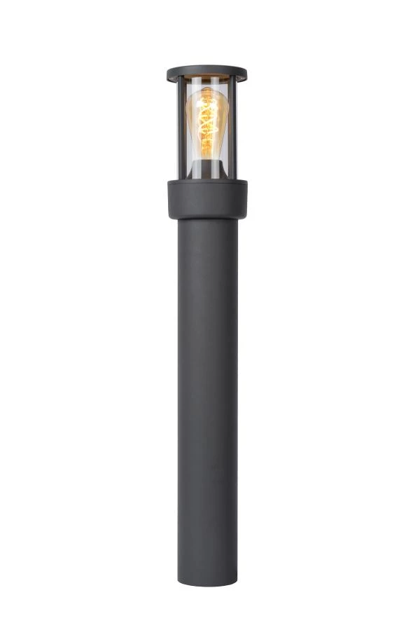 lucide Lucide LORI - Sokkellamp - 1xE27 - IP44 - Dag/nacht sensor - Antraciet