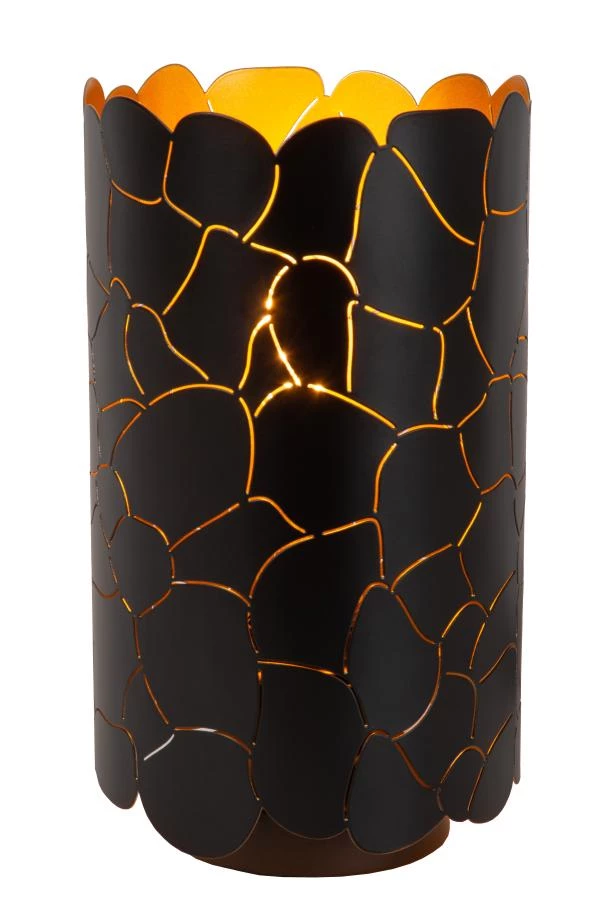 lucide Lucide ALMELO - Tafellamp - Ø 15 cm - 1xE27 - Zwart