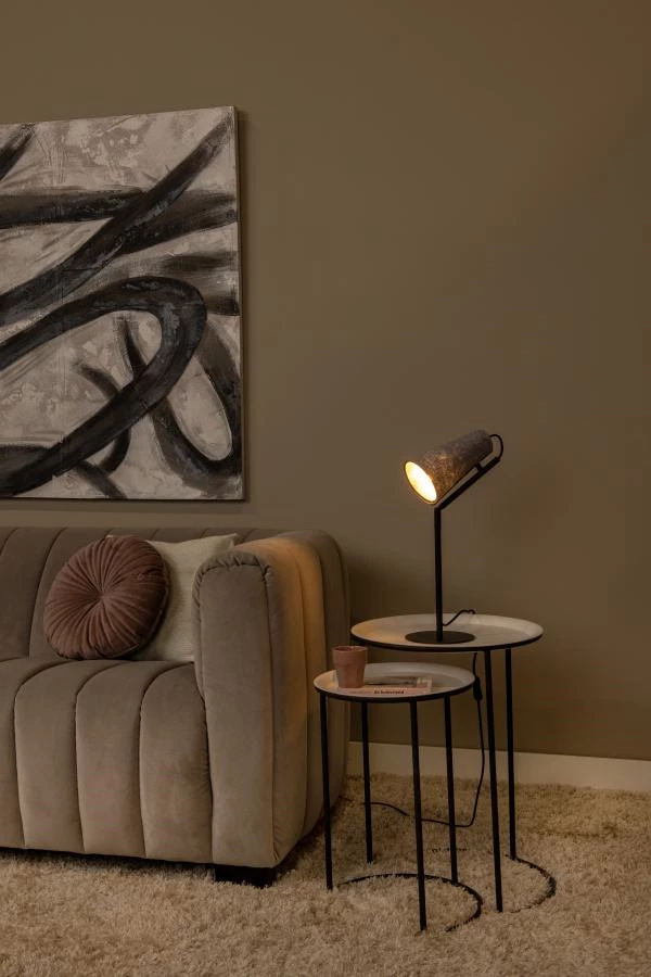 Lucide Lucide BENSEN - Tafellamp - 1xE14 - Grijs