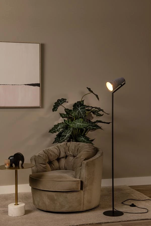 Lucide Lucide BENSEN - Vloerlamp - 1xE14 - Grijs