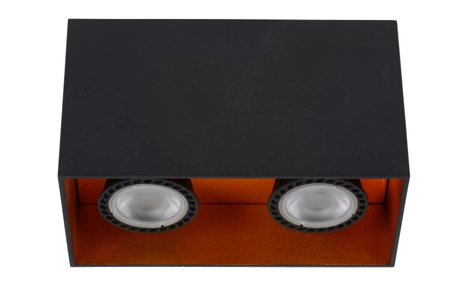 Lucide Lucide BIDO - Plafondspot - 2xGU10 - Zwart