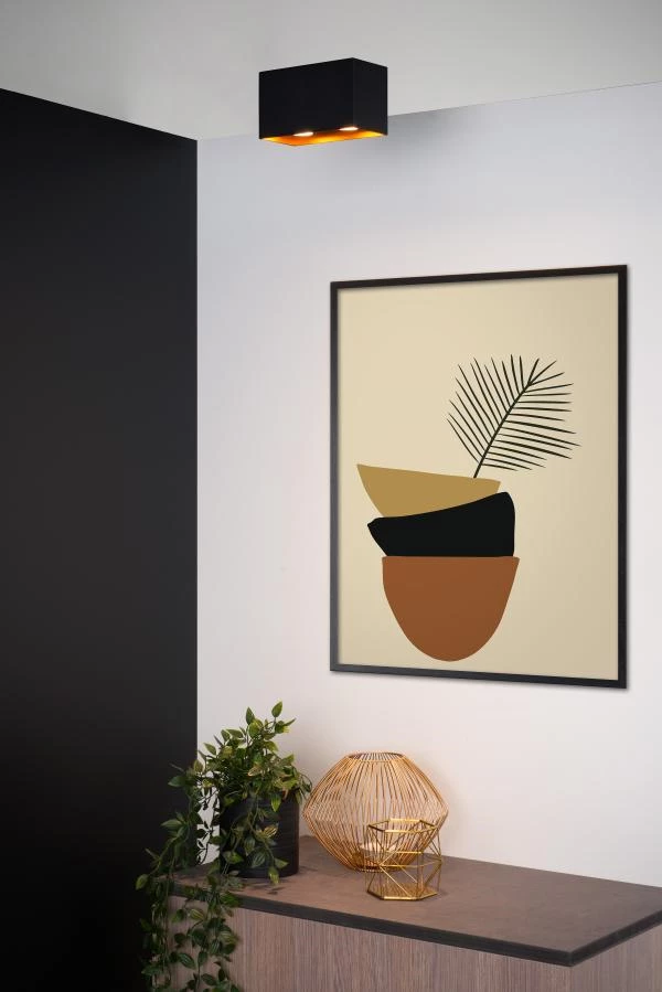 Lucide Lucide BIDO - Plafondspot - 2xGU10 - Zwart