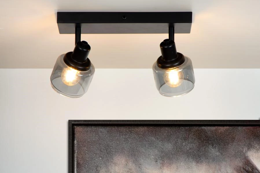 Lucide Lucide BJORN - Plafondspot - 2xE14 - Zwart