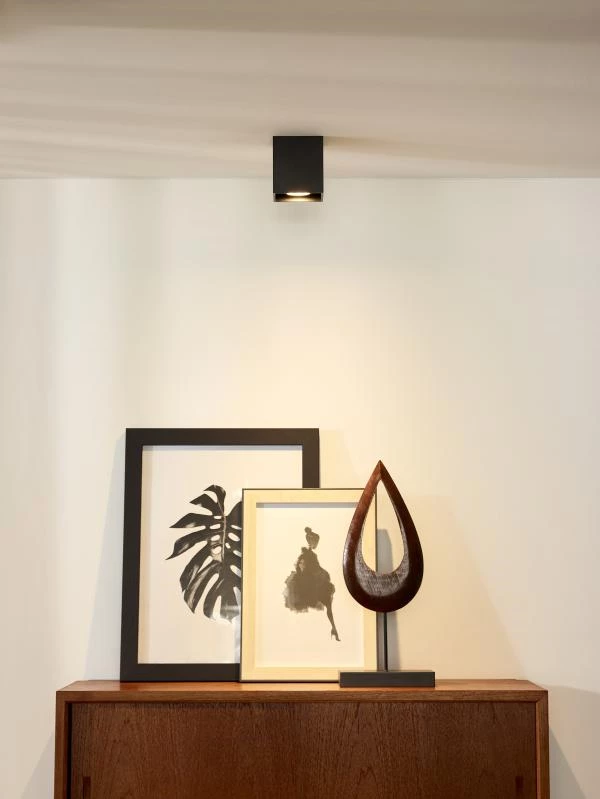 Lucide Lucide BODI - Plafondspot - 1xGU10 - Zwart