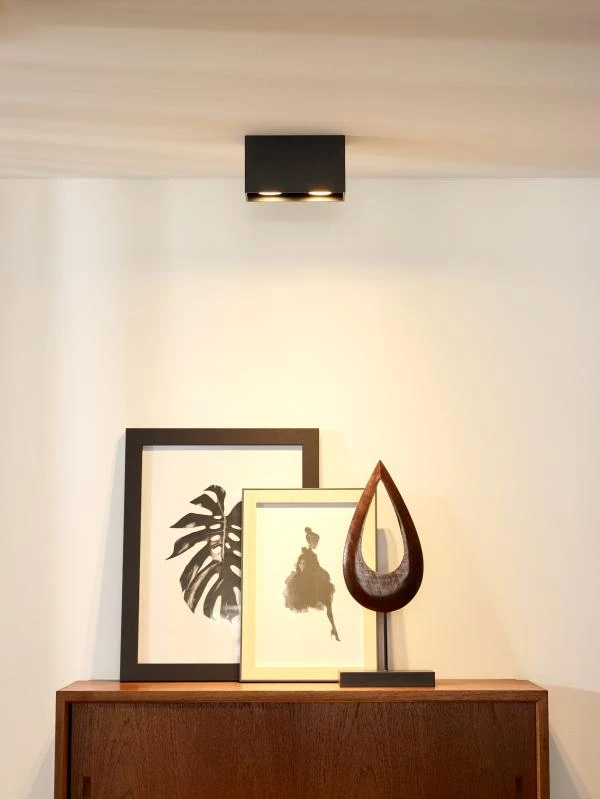 Lucide Lucide BODI - Plafondspot - 2xGU10 - Zwart