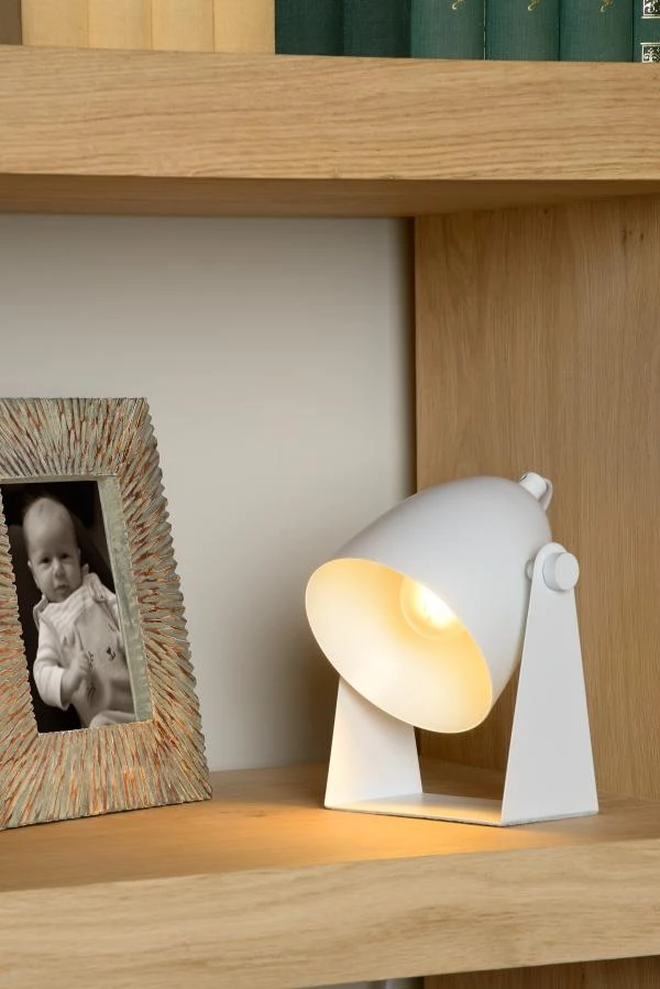 Lucide Lucide CHAGO - Tafellamp - 1xE14 - Wit