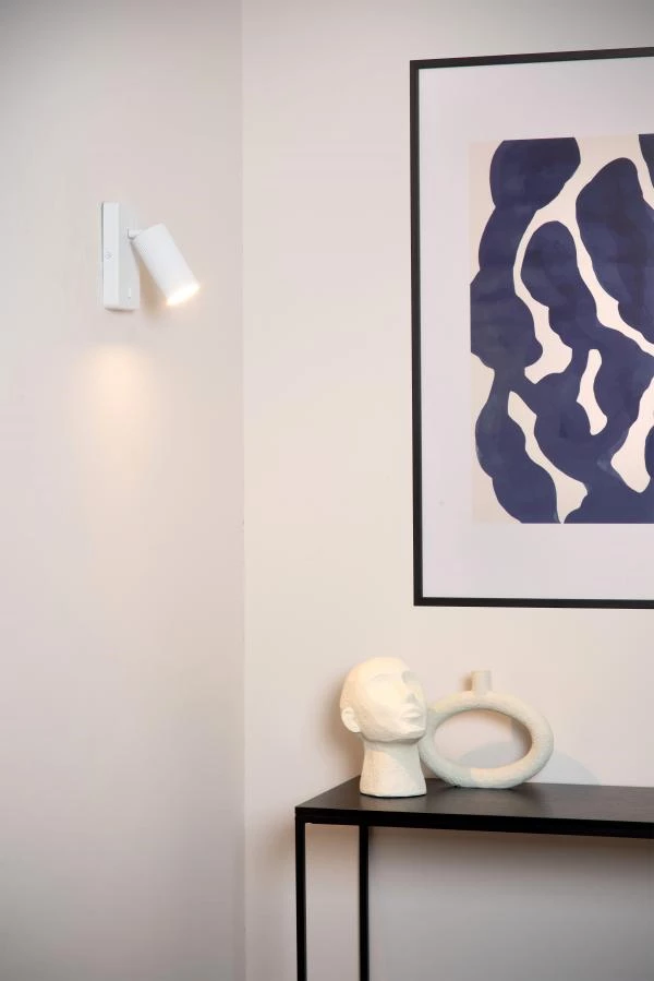 Lucide Lucide CLUBS - Bedlamp / Wandlamp - 1xGU10 - Wit