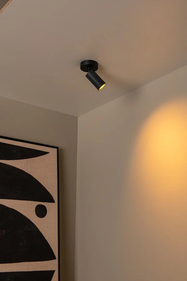 Lucide Lucide CLUBS - Plafondspot - 1xGU10 - Zwart