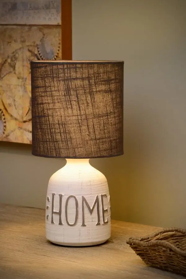 Lucide Lucide COSBY - Tafellamp - Ø 16 5 Cm - 1xE14 - Wit