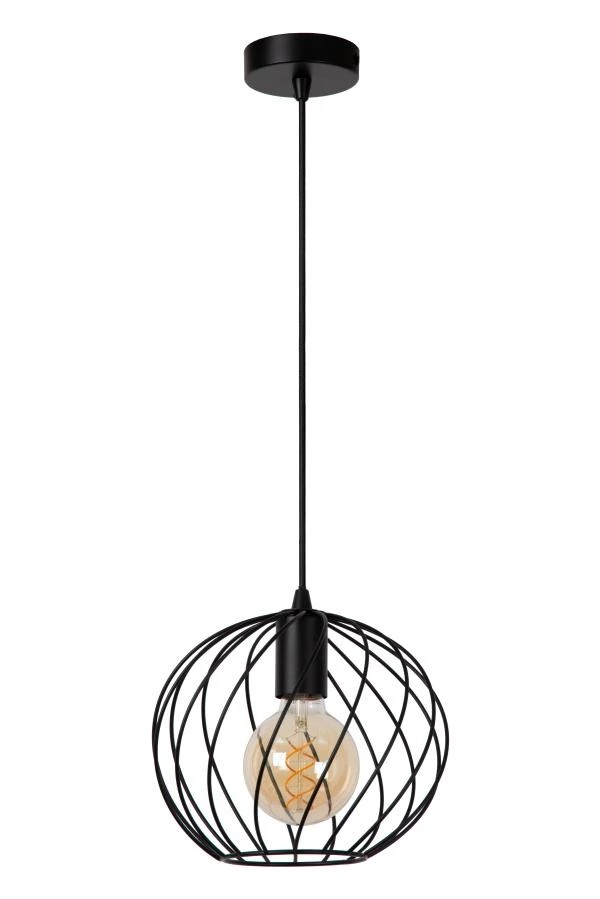 Lucide Lucide DANZA - Hanglamp - Ø 25 Cm - 1xE27 - Zwart