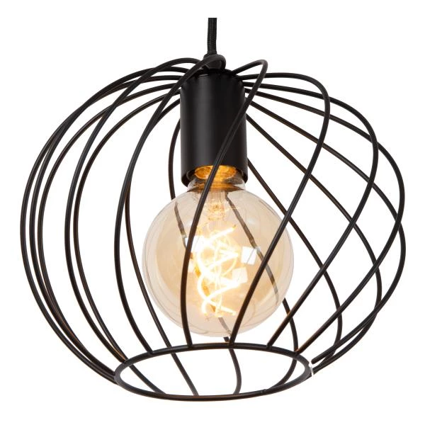 Lucide Lucide DANZA - Hanglamp - Ø 25 Cm - 1xE27 - Zwart