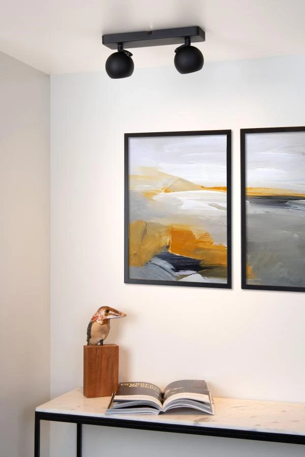 Lucide Lucide FAVORI - Plafondspot - 2xGU10 - Zwart