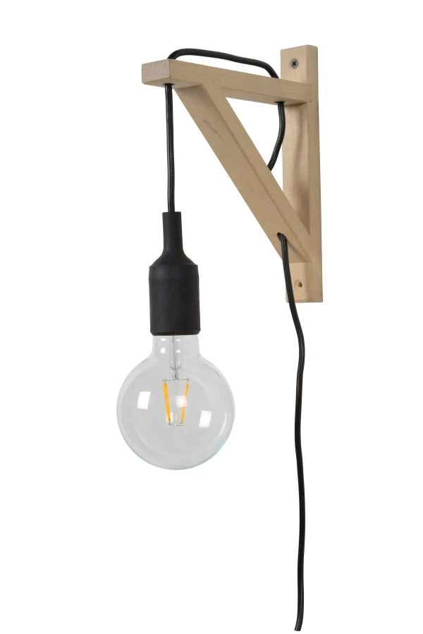 Lucide Lucide FIX - Wandlamp - 1xE27 - Zwart