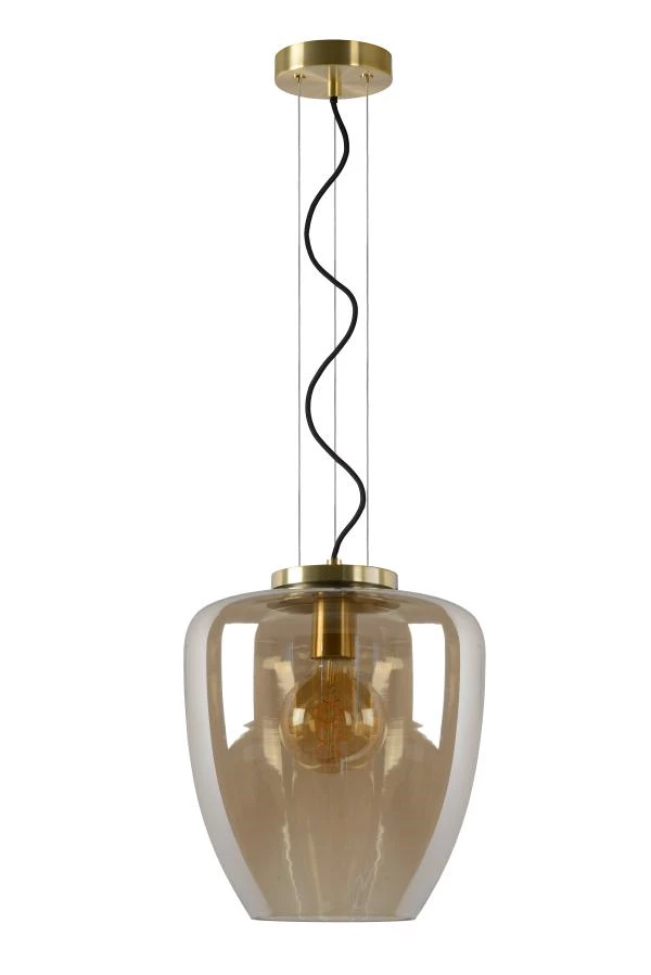 Lucide Lucide FLORIEN - Hanglamp - Ø 28 Cm - 1xE27 - Amber