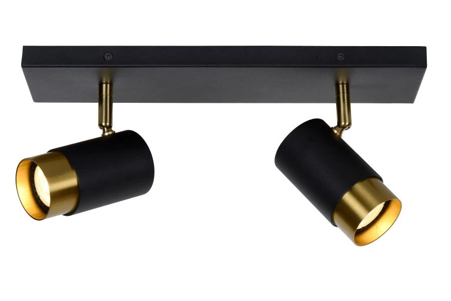 lucide Lucide FLORIS - Plafondspot - 2xGU10 - Zwart