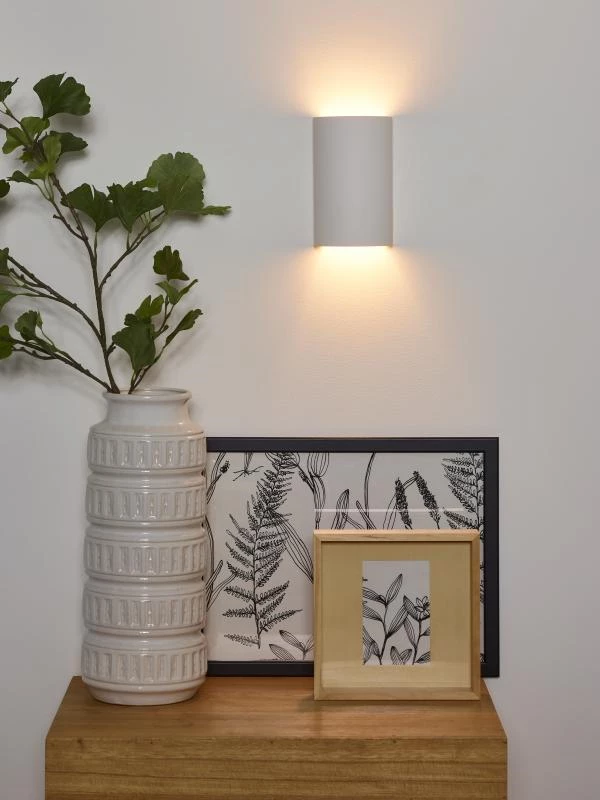 Lucide Lucide GIPSY - Wandlamp - 1xG9 - Wit