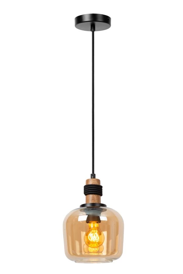 lucide Lucide ILONA - Hanglamp - Ø 18 cm - 1xE27 - Amber