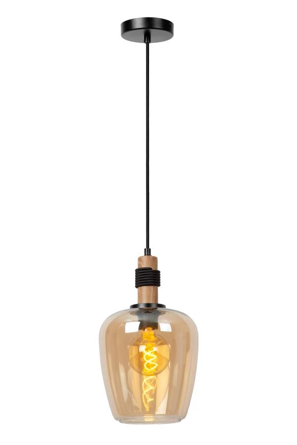 lucide Lucide ILONA - Hanglamp - Ø 22 cm - 1xE27 - Amber