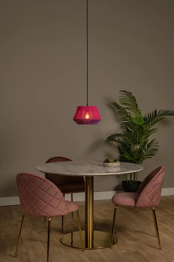 Lucide Lucide JESSICA - Hanglamp - Ø 30 Cm - 1xE27 - Roze