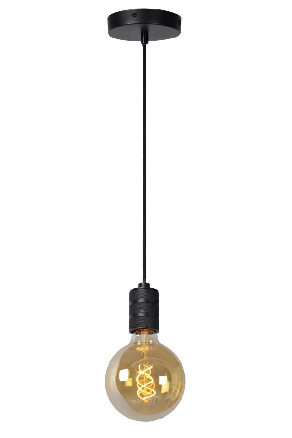 lucide Lucide JOVA - Hanglamp - Ø 10 cm - 1xE27 - Zwart