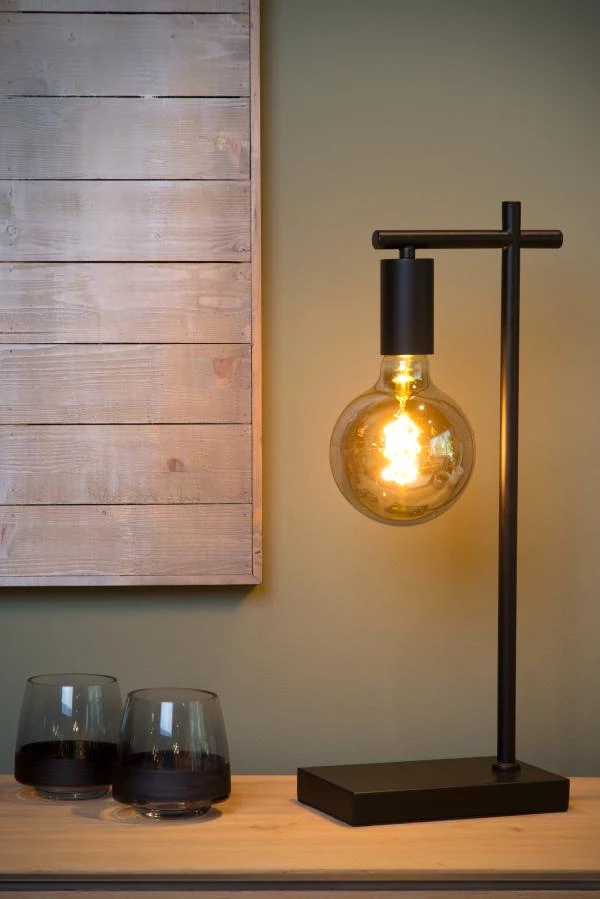 Lucide Lucide LEANNE - Tafellamp - 1xE27 - Zwart