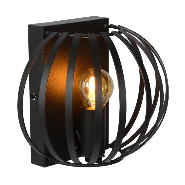 Lucide Lucide MANUELA - Wandlamp - 1xE14 - Zwart