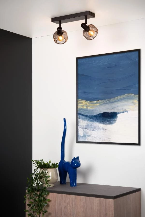 Lucide Lucide MAREN - Plafondspot - 2xE14 - Zwart