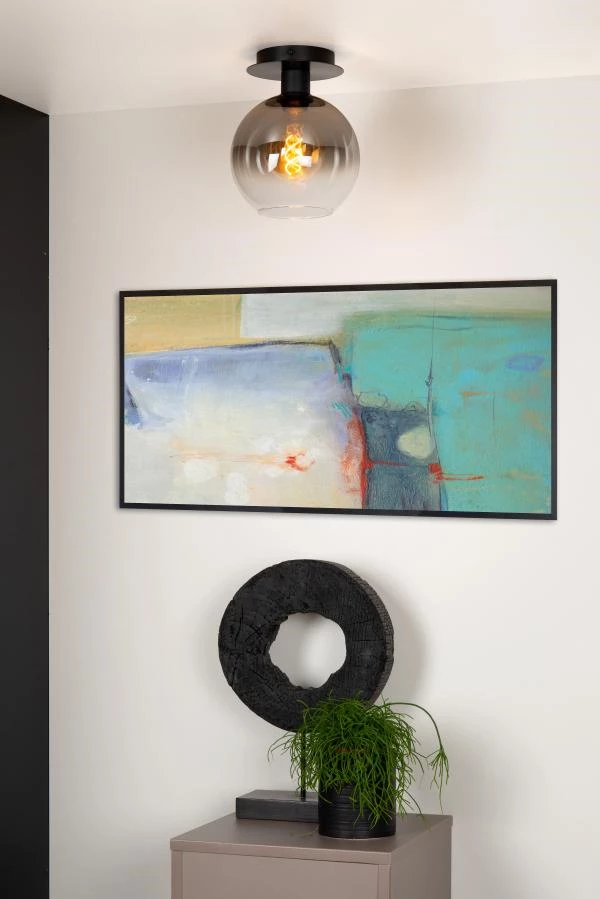 Lucide Lucide MARIUS - Plafonnière - 1xE27 - Zwart