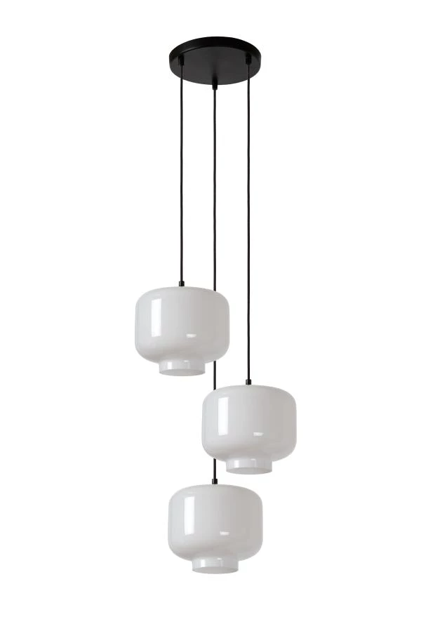 Lucide Lucide MEDINE - Hanglamp - Ø 46 Cm - 3xE27 - Opaal