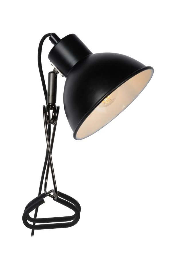 lucide Lucide MOYS - Klemlamp - 1xE27 - Zwart