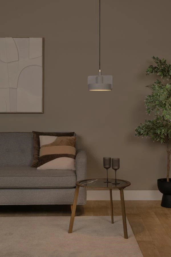 Lucide Lucide NINJA - Hanglamp - Ø 20 Cm - 1xE27 - Grijs