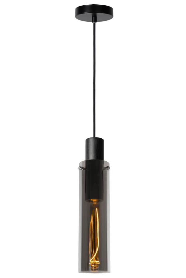lucide Lucide ORLANDO - Hanglamp - Ø 10 cm - 1xE27 - Fumé