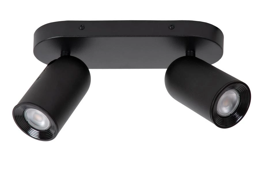 Lucide Lucide PUNCH - Plafondspot - 2xGU10 - Zwart