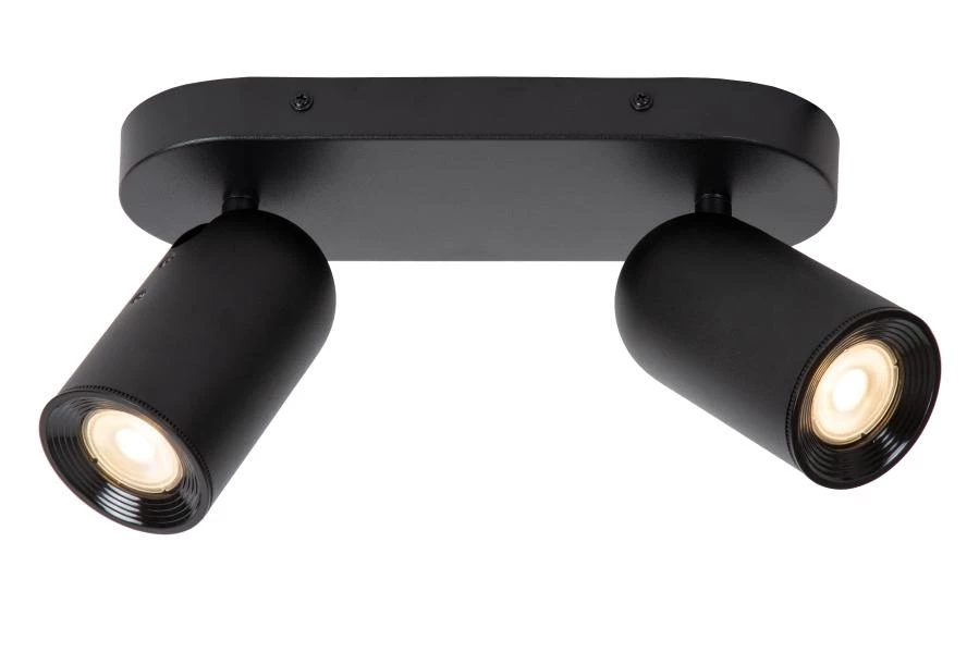 lucide Lucide PUNCH - Plafondspot - 2xGU10 - Zwart
