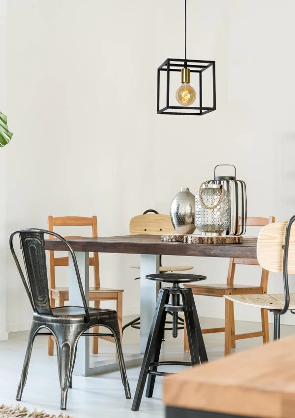 Lucide Lucide RUBEN - Hanglamp - 1xE27 - Zwart