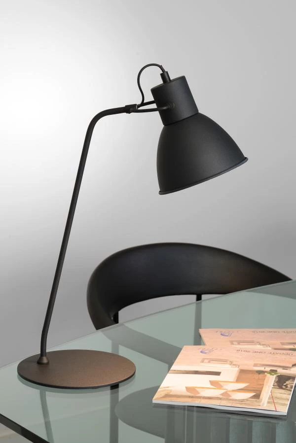 Lucide Lucide SHADI - Bureaulamp - Ø 20 Cm - 1xE14 - Zwart