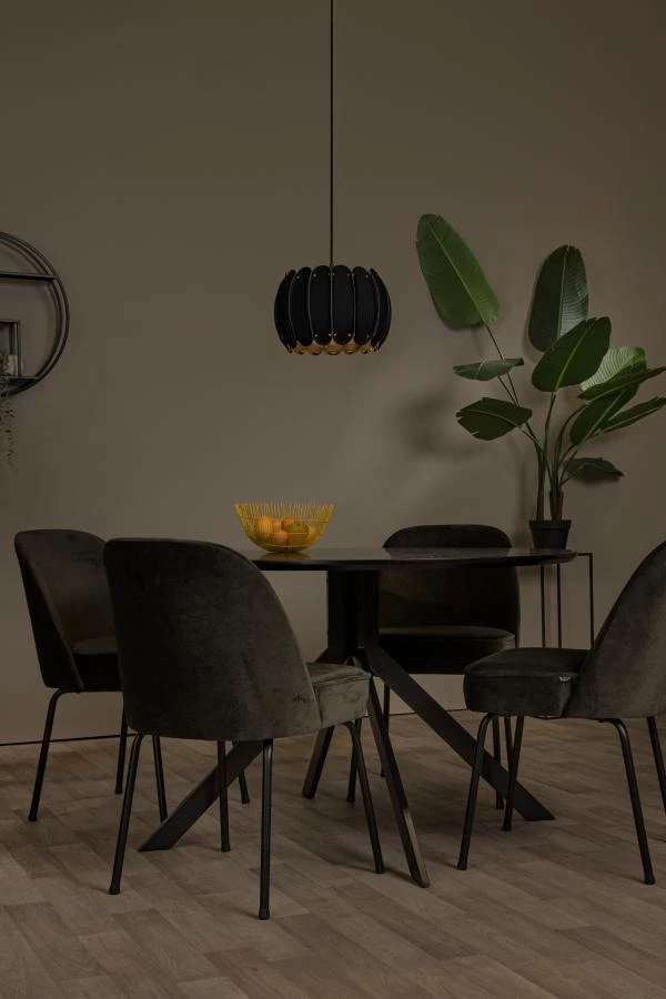 Lucide Lucide SPENCER - Hanglamp - Ø 30 Cm - 1xE27 - Zwart