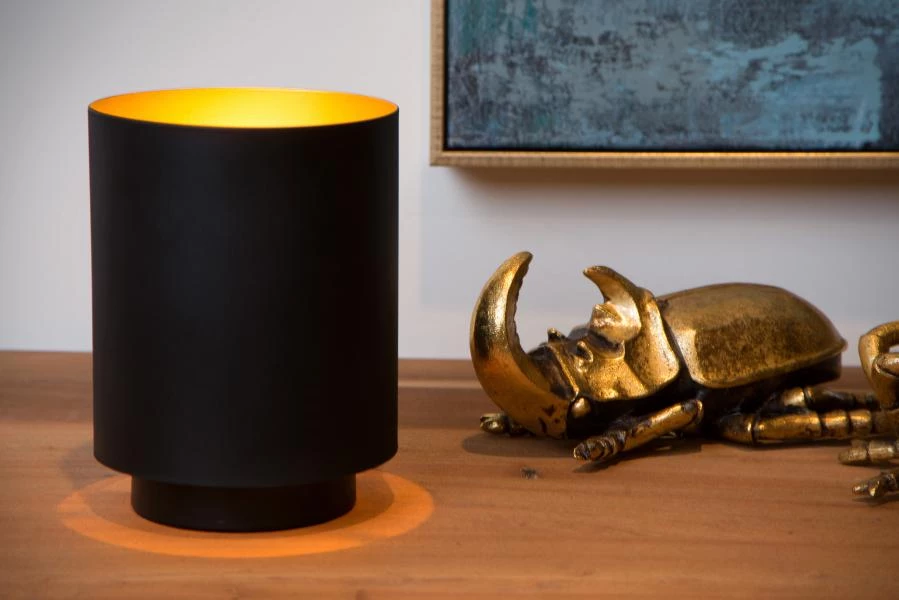 Lucide Lucide SUZY - Tafellamp - Ø 12 Cm - 1xE14 - Zwart