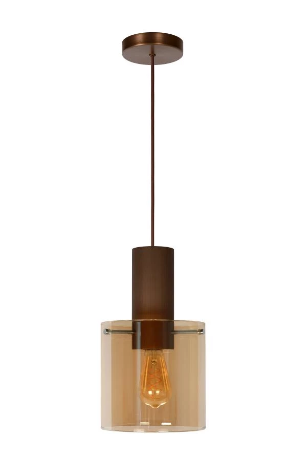 Lucide Lucide TOLEDO - Hanglamp - Ø 20 Cm - 1xE27 - Amber