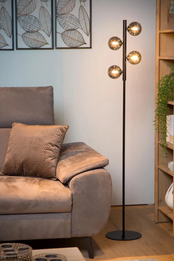 Lucide Lucide TYCHO - Vloerlamp - 4xG9 - Zwart