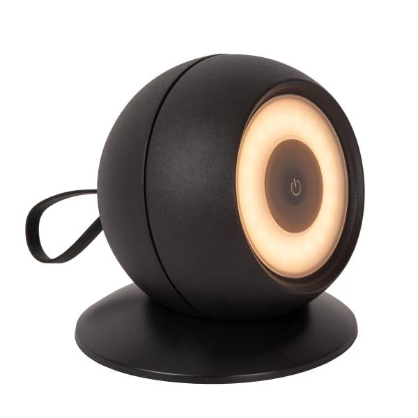 Lucide Lucide LUNEX - Oplaadbare Wandlamp Binnen/Buiten - Accu/Batterij - LED Dimb. - 1x2W 3000K - IP54 - Magnetisch - Zwart