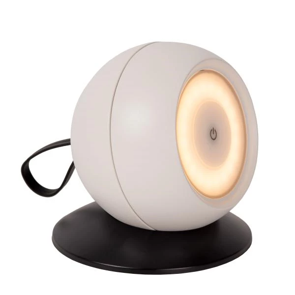 Lucide Lucide LUNEX - Oplaadbare Wandlamp Binnen/Buiten - Accu/Batterij - LED Dimb. - 1x2W 3000K - IP54 - Magnetisch - Wit