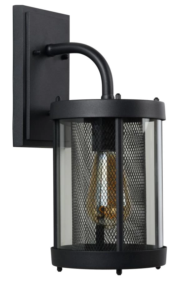 Lucide Lucide MAKKUM - Wandlamp Binnen/Buiten - 1xE27 - IP23 - Zwart