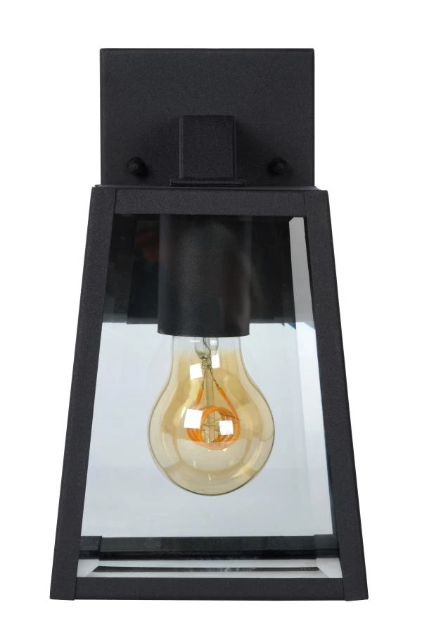 Lucide Lucide MATSLOT - Wandlamp Binnen/Buiten - 1xE27 - IP23 - Zwart